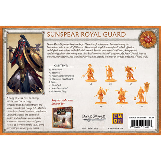 A Song of Ice and Fire Tabletop Miniatures Game - Sunspear Royal Guard - Mô Hình Chiến Thuật House Martell - CMON