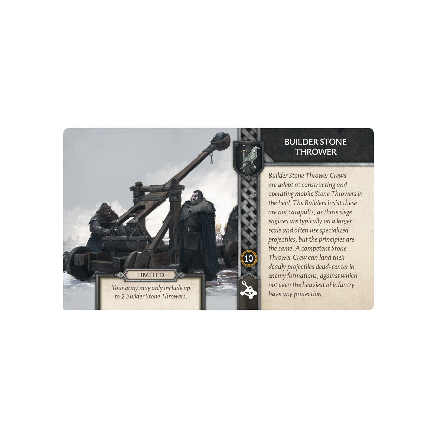 A Song of Ice & Fire: Night's Watch Stone Thrower Crew - Board Game Chiến Thuật - CMON