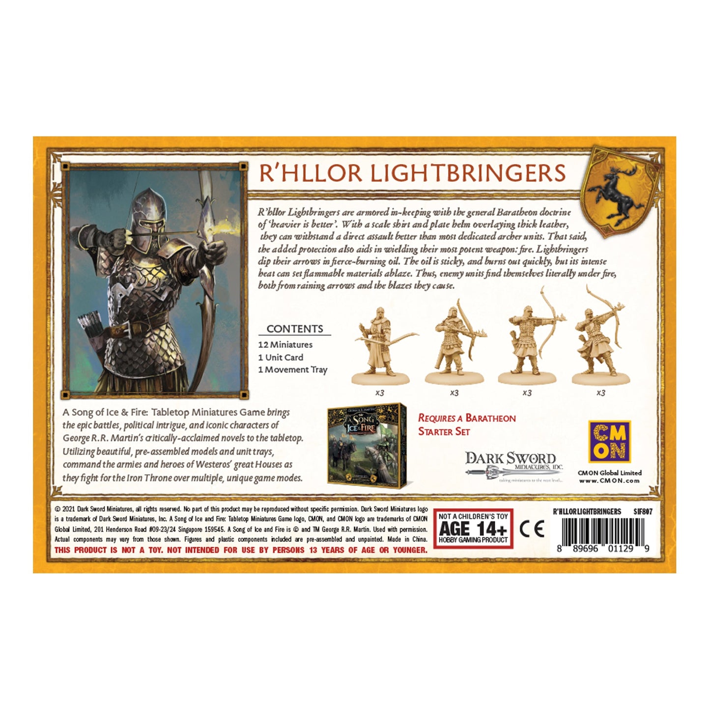A Song of Ice & Fire Miniatures Game: R'hllor Lightbringers - Trò Chơi Sa Bàn Chiến Thuật - CMON