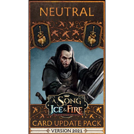 A Song of Ice & Fire Tabletop Miniatures Game - Neutral Faction Pack - Bộ Cập Nhật Thẻ Bài Chiến Thuật CMON