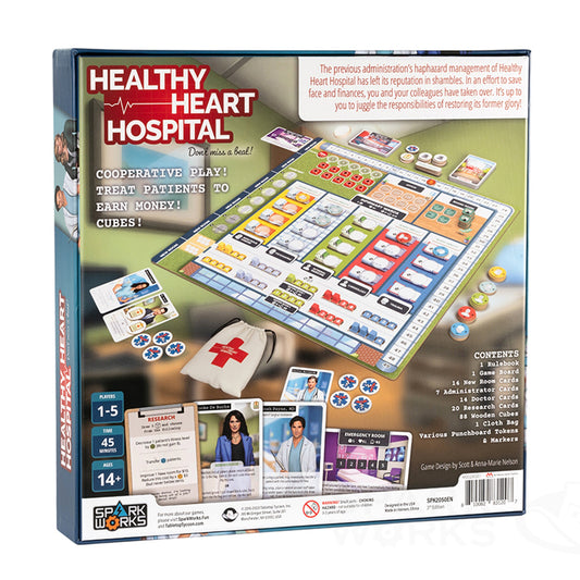 Healthy Heart Hospital Board Game 3rd Edition - Board Game Quản Lý Bệnh Viện Hợp Tác - Tabletop Tycoon - Hình ảnh chi tiết 2