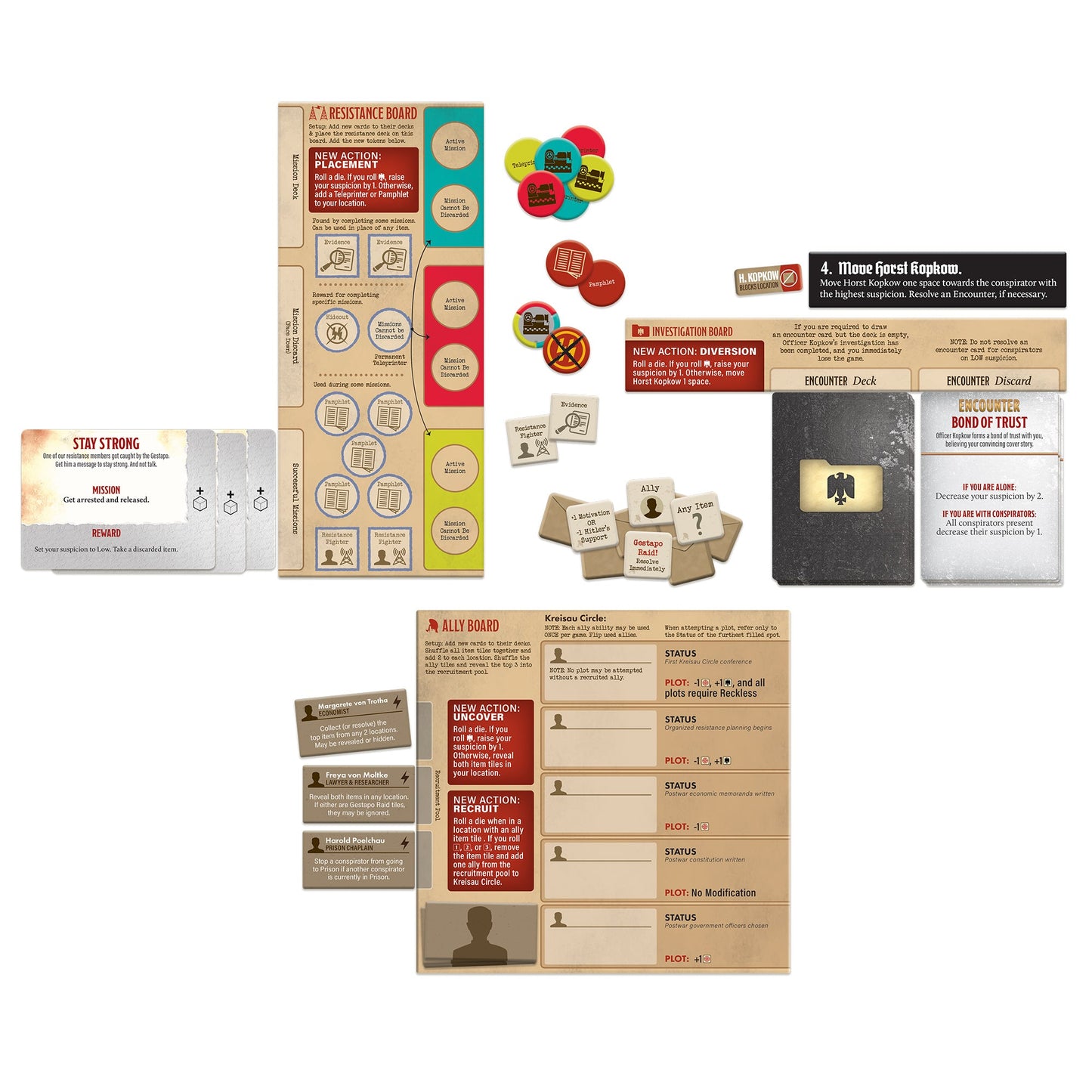 Black Orchestra Resistance Expansion - Bản mở rộng Board Game - Tabletop Tycoon