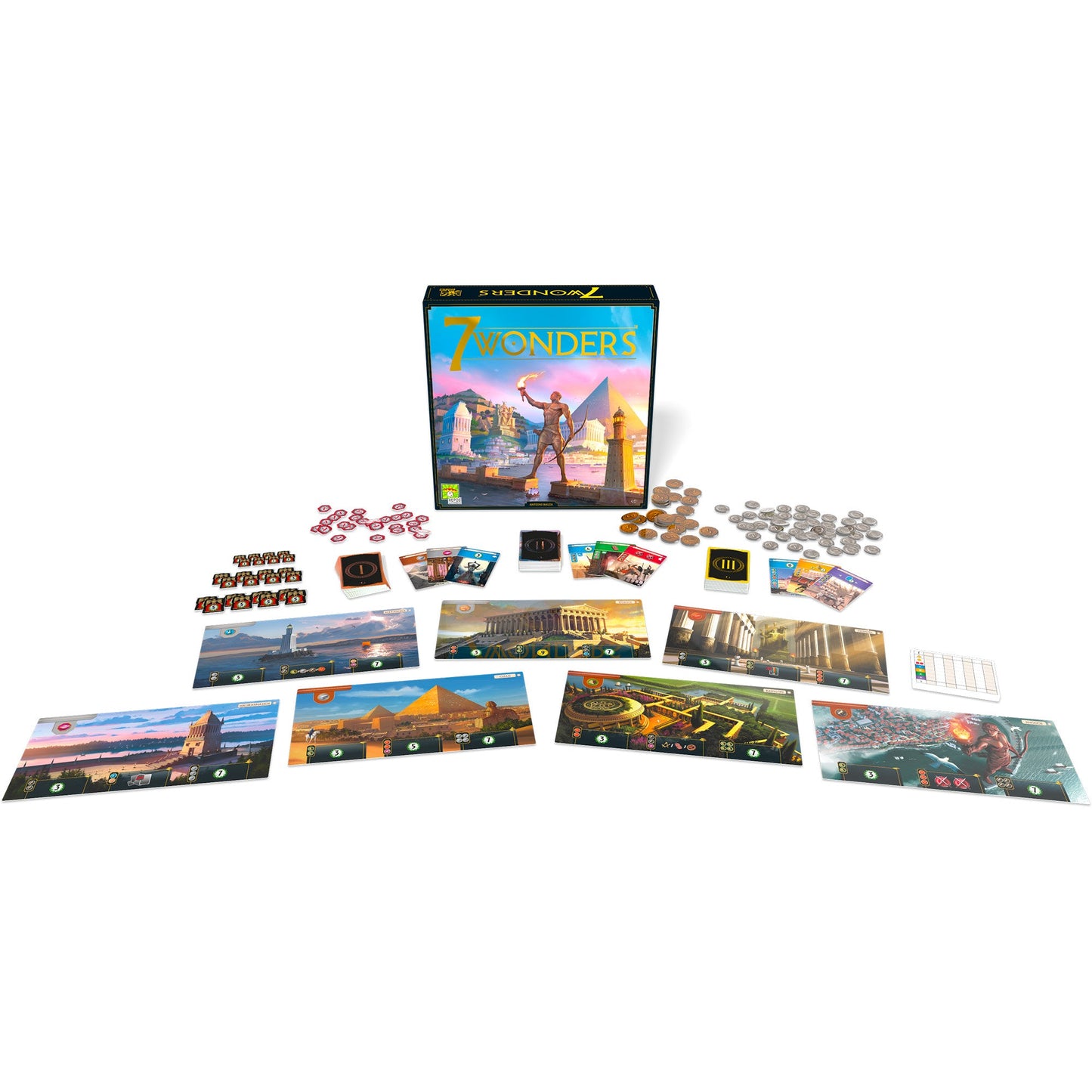 7 Wonders New Edition Board Game - Trò chơi Board Game Chiến thuật - Repos Production