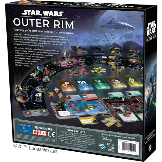 Star Wars Outer Rim - Board Game Chiến Thuật Nhập Vai - Fantasy Flight Games