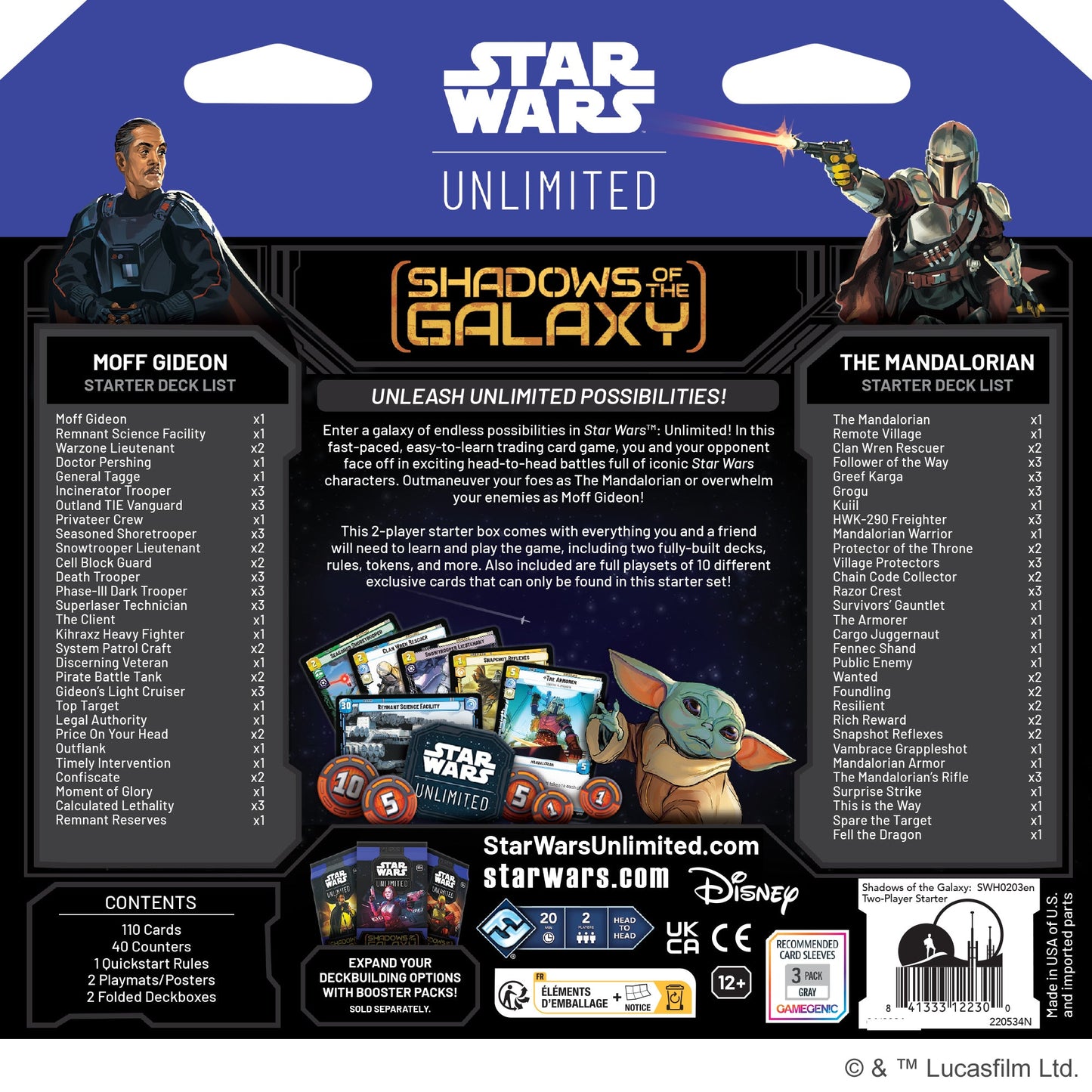 Star Wars: Unlimited - Shadows of the Galaxy: Bộ Khởi Đầu Hai Người Chơi