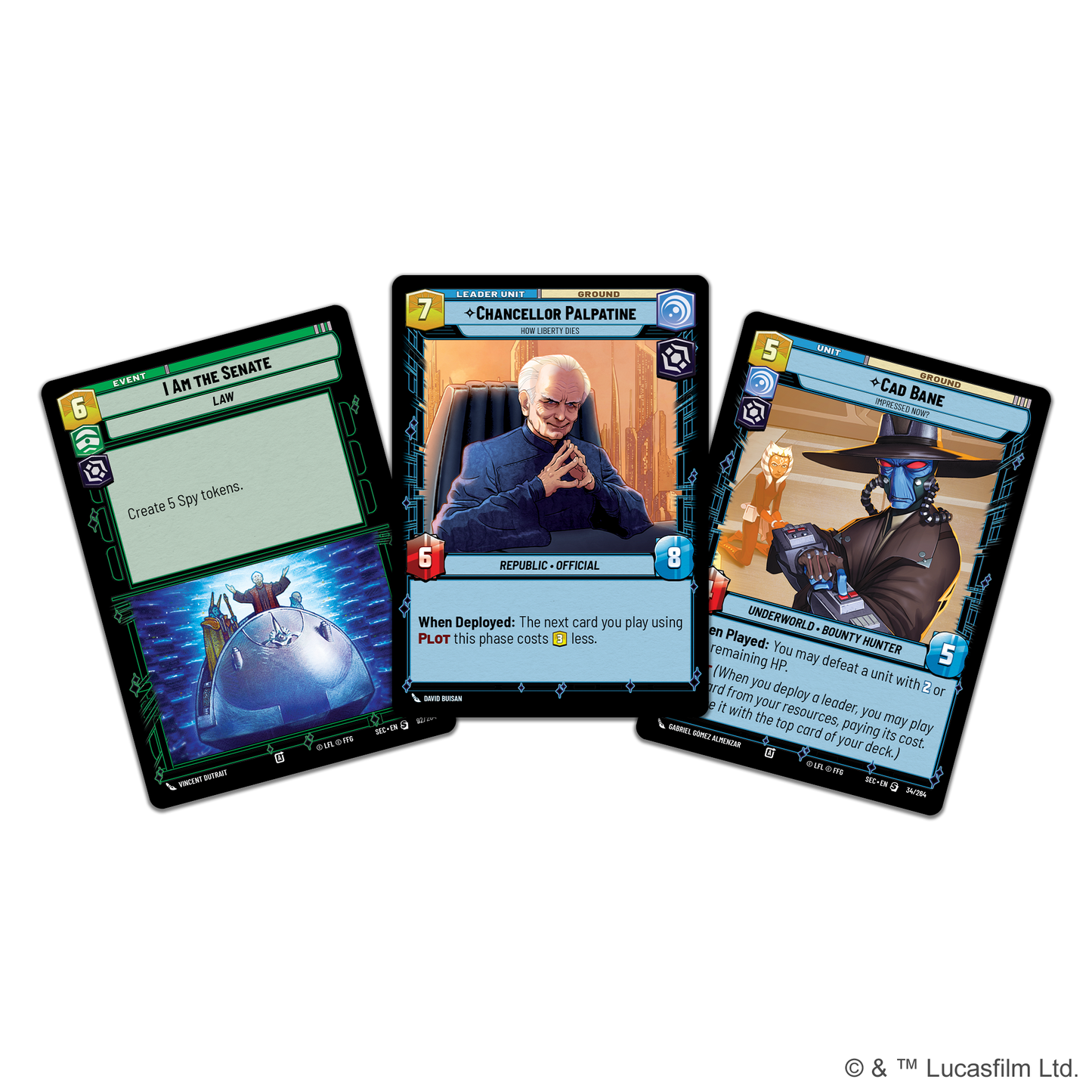 Star Wars: Unlimited - Secrets of Power: Spotlight Deck: Chancellor Palpatine - Bộ bài TCG xây dựng sẵn - Fantasy Flight Games