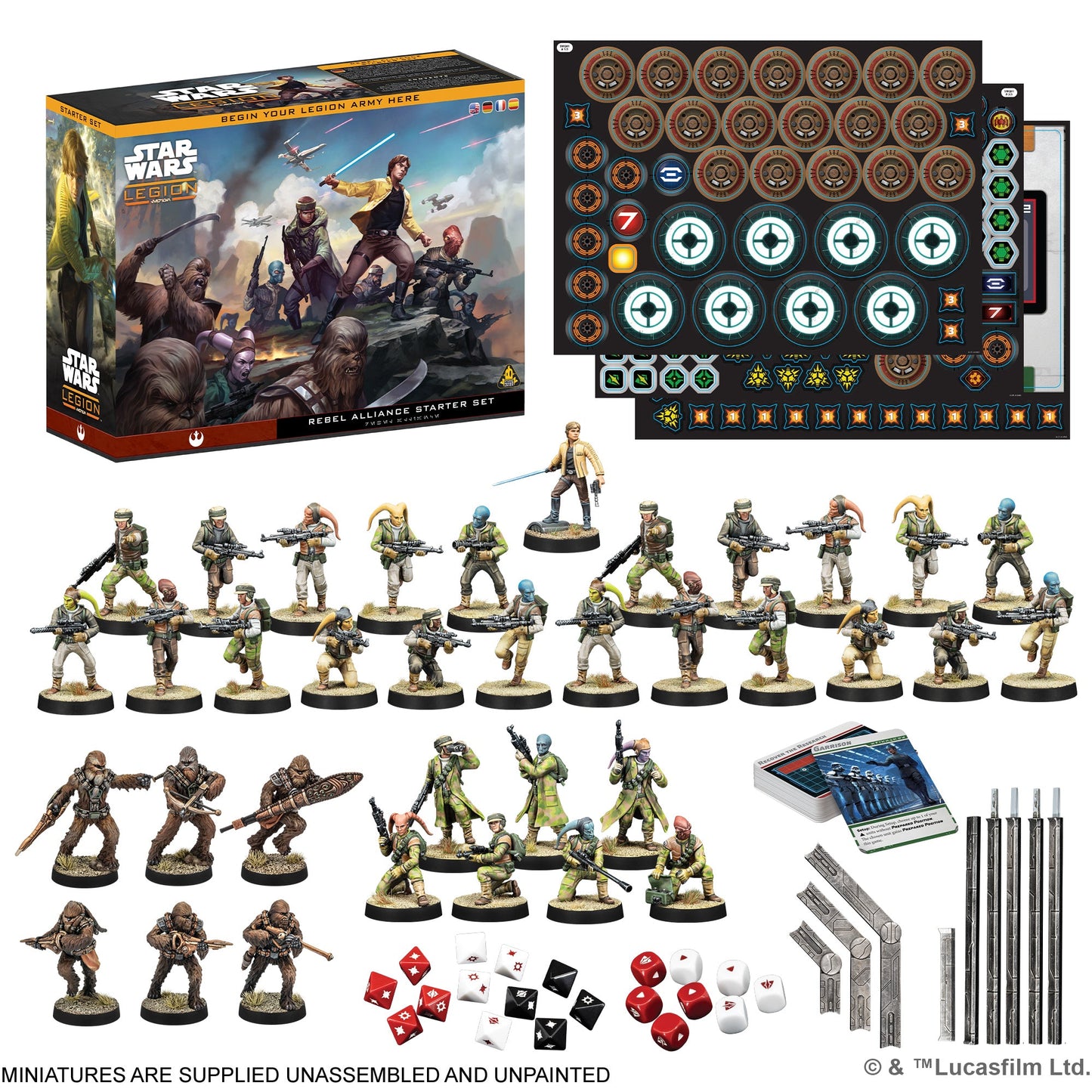 Star Wars: Legion – Rebel Alliance Starter Set | Bộ Khởi Đầu Trò Chơi Sa Bàn Chiến Thuật | Atomic Mass Games - Hình ảnh bổ sung 8