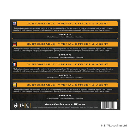 Star Wars: Legion - Sĩ Quan & Đặc Vụ Đế Chế (Customizable Imperial Officer & Agent)