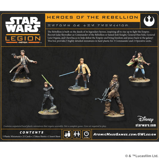 Star Wars: Legion - Heroes of the Rebellion Character Pack | Bộ Mở Rộng Board Game Chiến Thuật | Atomic Mass Games