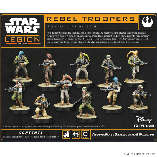 Star Wars: Legion - Rebel Troopers - Board Game Chiến Thuật - Atomic Mass Games