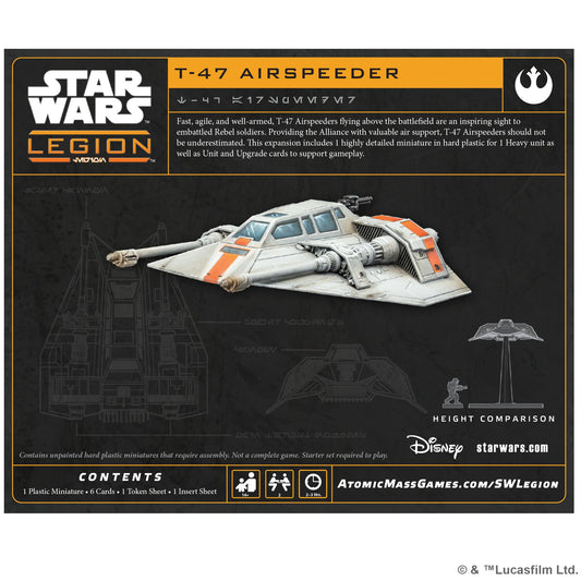Star Wars: Legion – T-47 Airspeeder | Mô Hình Miniature Chiến Thuật | Atomic Mass Games