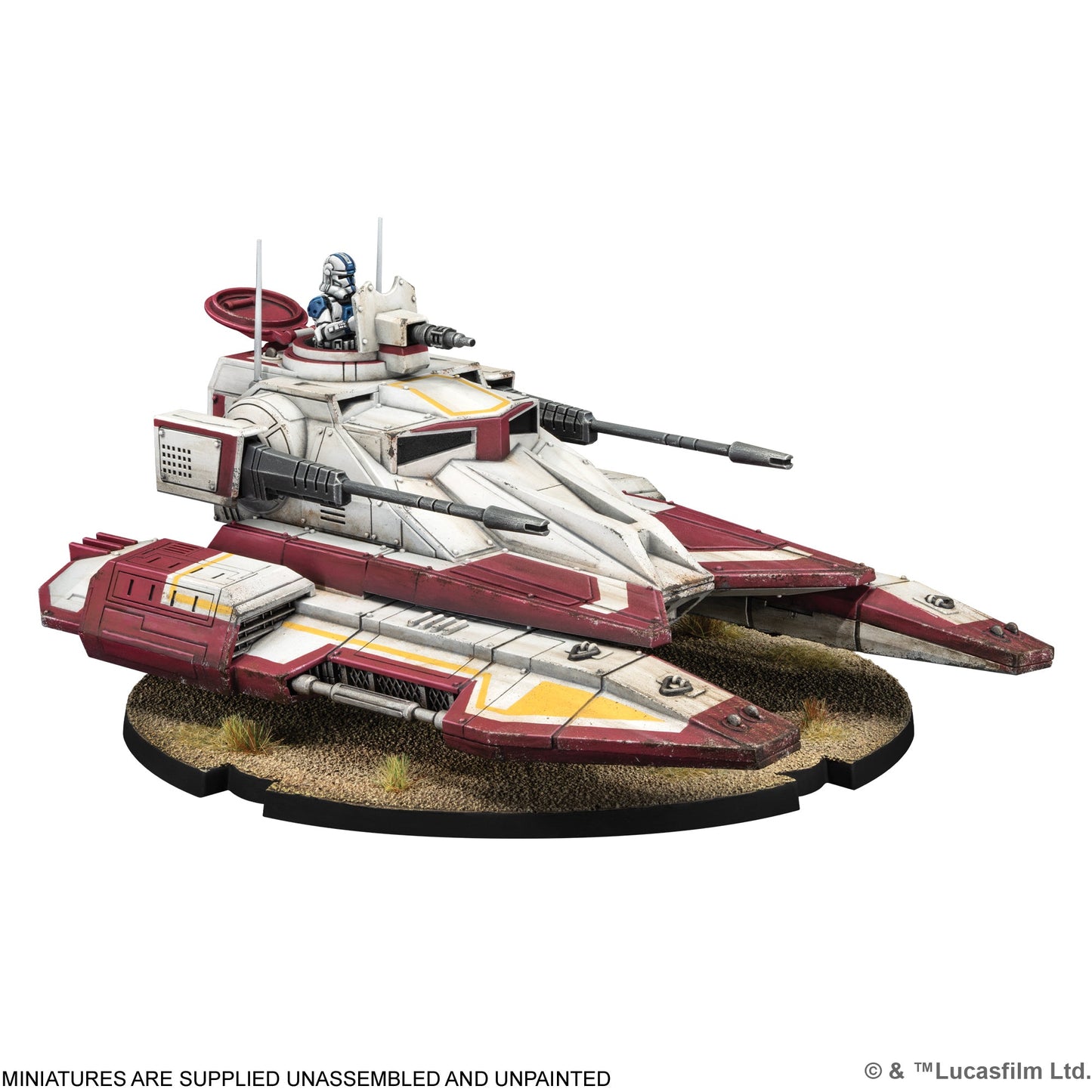 Star Wars: Legion – TX-130 Saber Tank - Bộ Mô Hình Chiến Thuật Republic - Atomic Mass Games - Góc nhìn khác 3