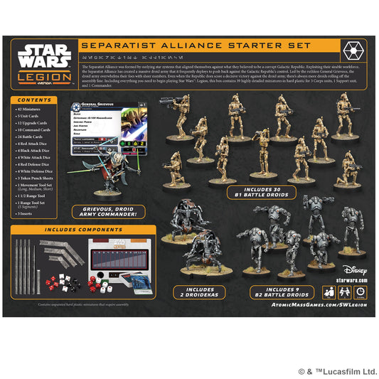 Star Wars: Legion - Separatist Alliance Starter Set - Bộ Khởi Đầu Phe Liên Minh Ly Khai - Atomic Mass Games