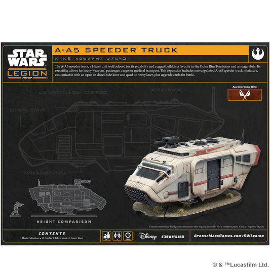 Star Wars: Legion - A-A5 Speeder Truck - Mô Hình Xe Tải Chiến Thuật - Atomic Mass Games