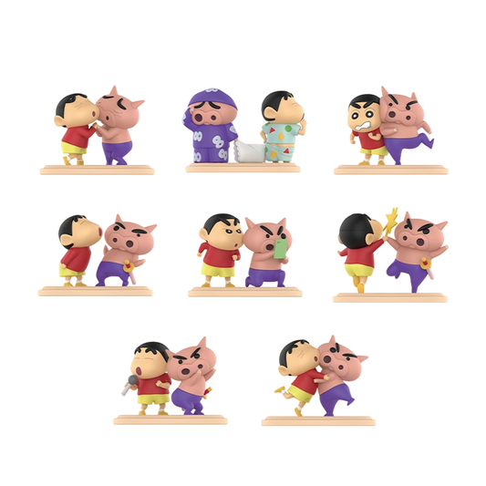 SHINCHAN & BURIBURIZAEMON – KASUKABE’S ULTIMATE DUO - Mô hình Blind Box - 52TOYS