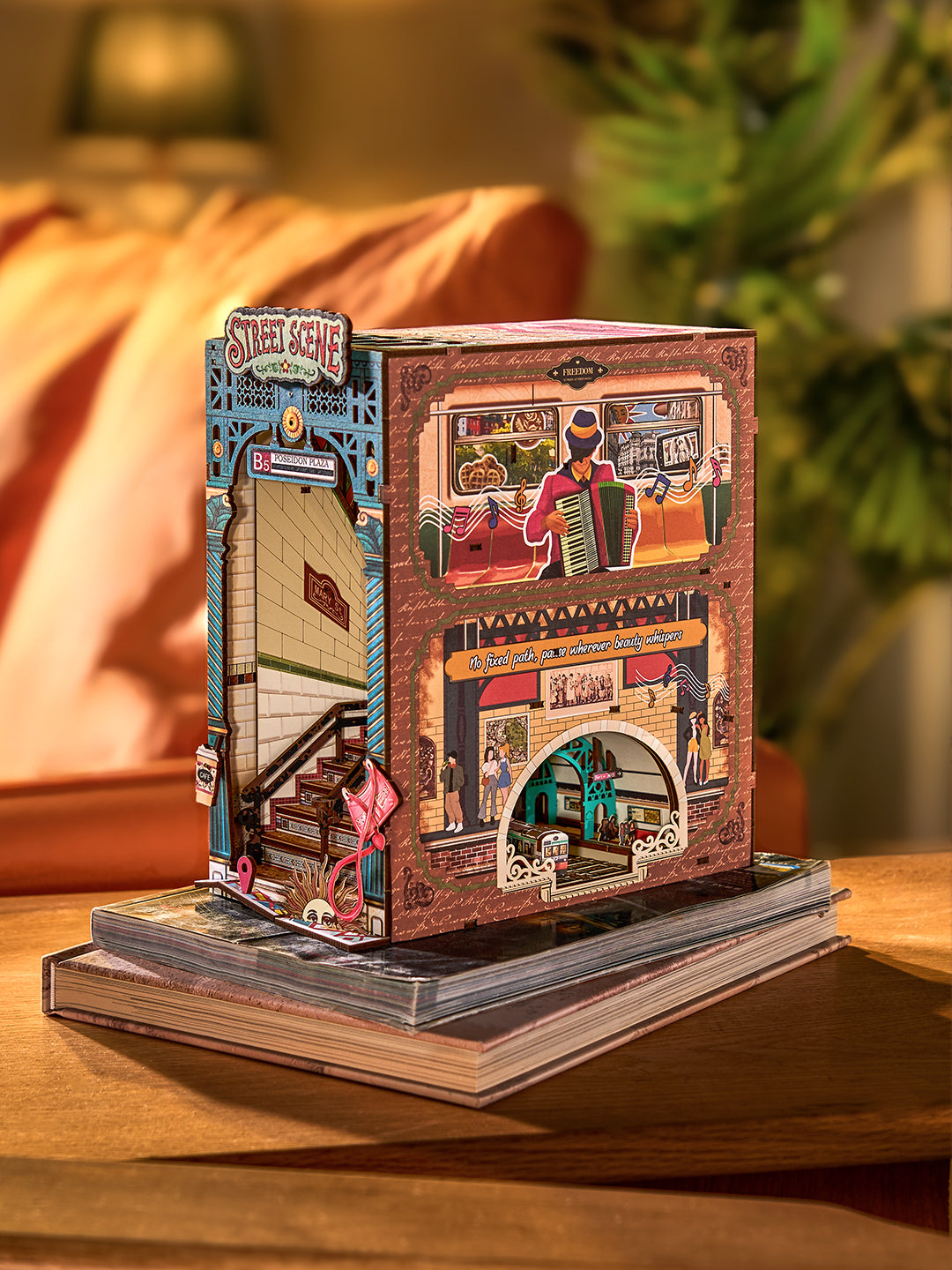 Rolife DIY Book Nook - Street Scene TGB13 - Mô hình gỗ 3D lắp ráp thủ công - Rolife