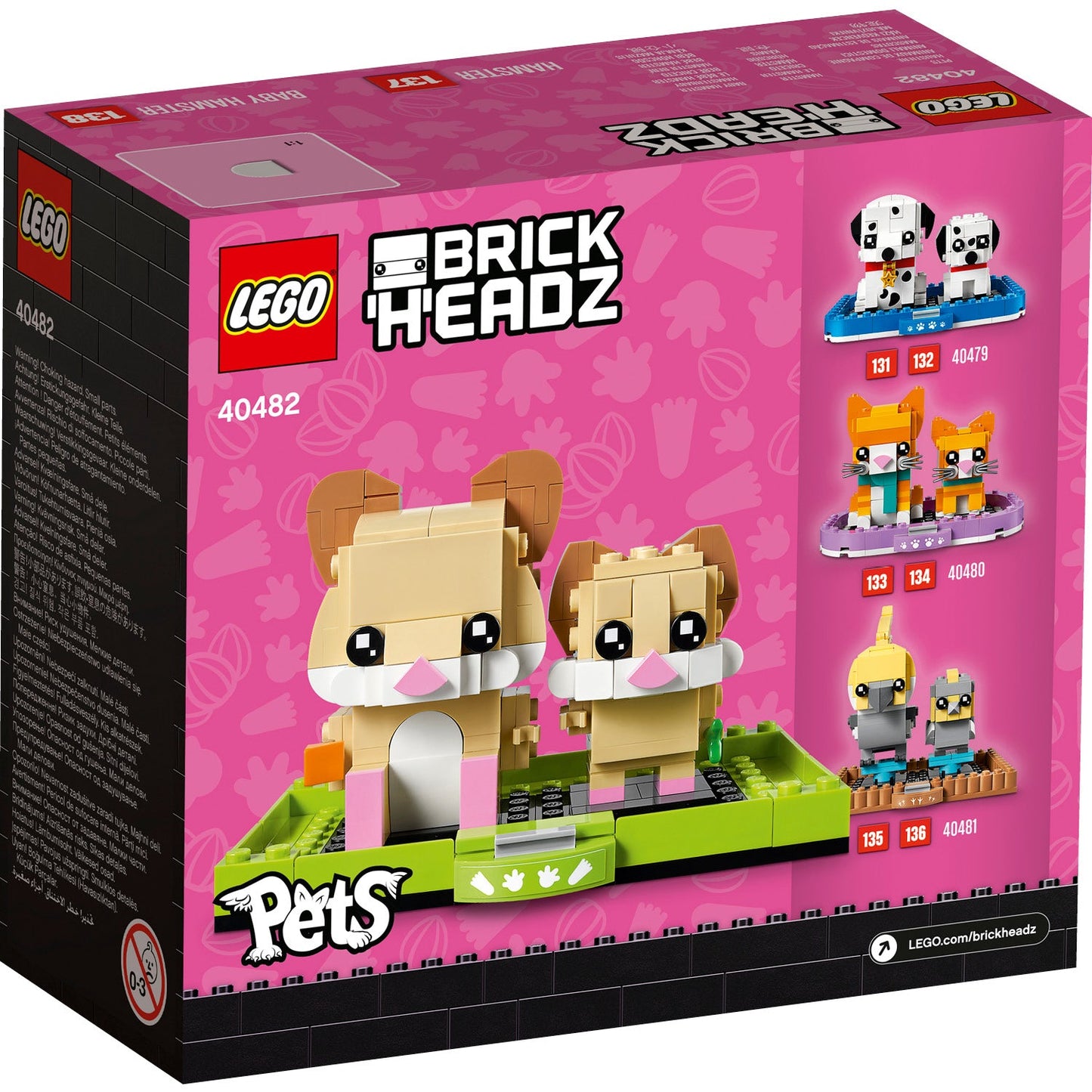 LEGO® BrickHeadz™ Hamster - Đồ Chơi Lắp Ráp Chuột Hamster - LEGO 40482 LEGO - ảnh 2 - Đồ chơi lắp ráp