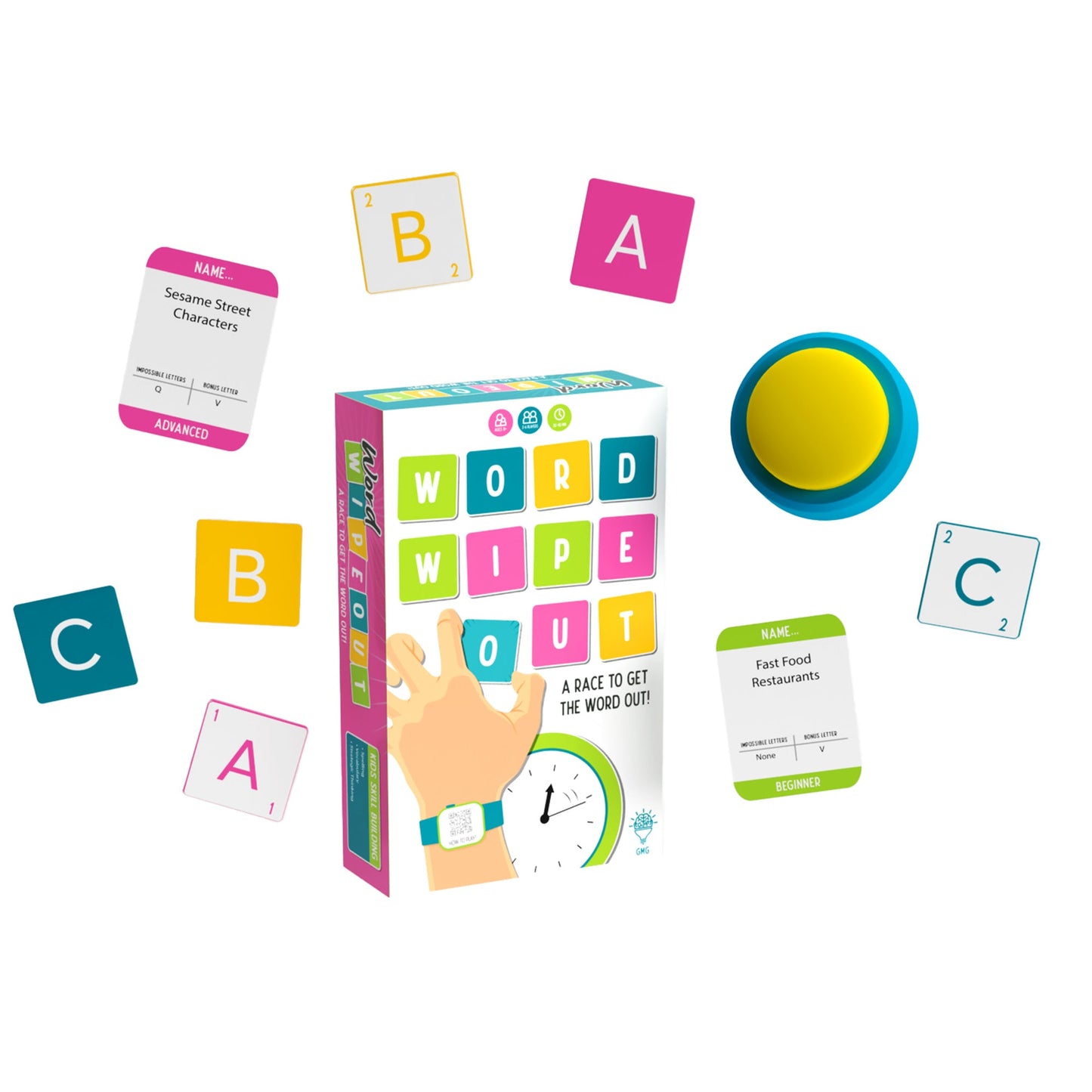 Word Wipeout Party Game - Trò Chơi Ngôn Ngữ & Tiệc Tùng - Gray Matters Games