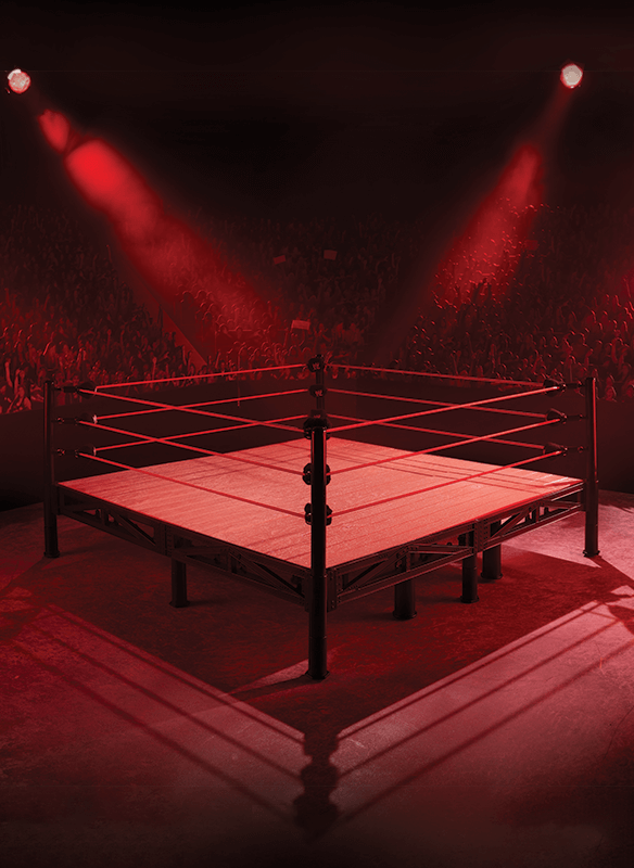 WWE Ultimate Edition Attitude Era Ring and Kane Figure - Bộ Sàn Đấu Và Mô Hình Kane Sưu Tầm - Mattel HNM39