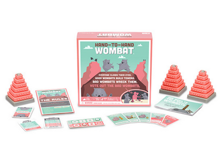 Hand-To-Hand Wombat - Board game tiệc tùng xây tháp bịt mắt - Exploding Kittens