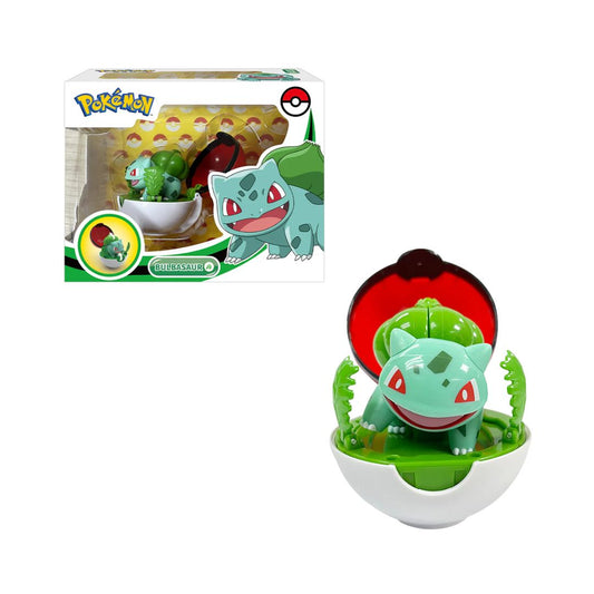 Pokemon Ball Toy Automatically Transforms: Bulbasaur - Đồ chơi Quả cầu Pokemon Tự động biến hình - POKEMON TOYS ZC8940E