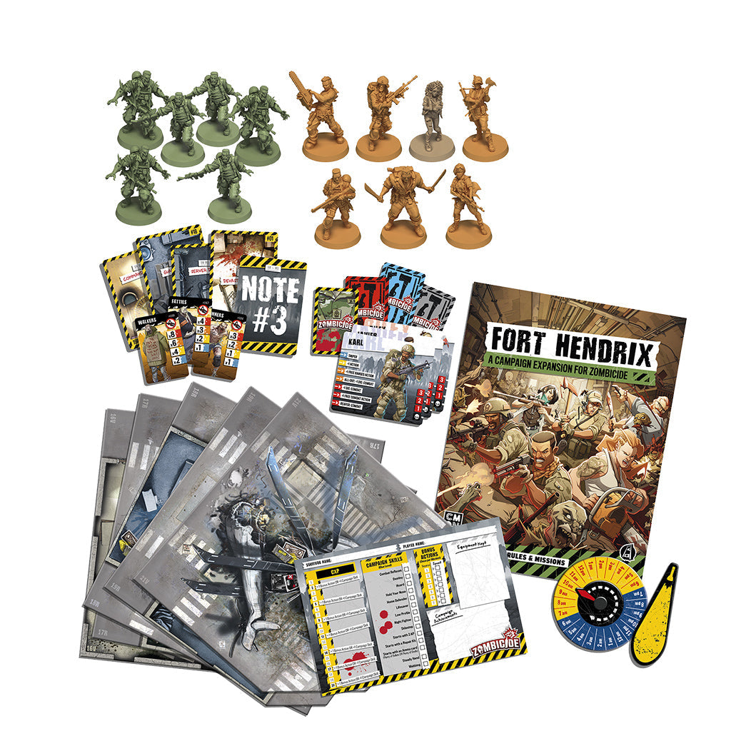 Zombicide 2nd Edition Fort Hendrix Board Game Expansion - Bản mở rộng Board Game chiến thuật - CMON