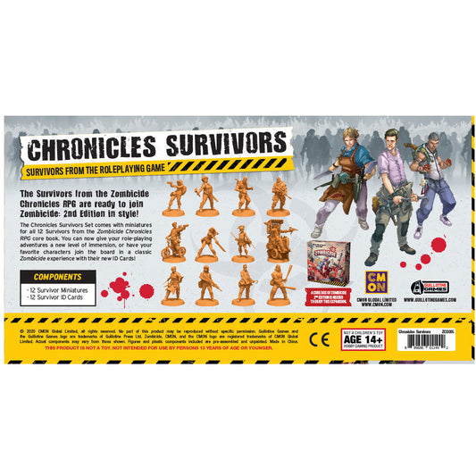 Zombicide 2nd Edition Chronicles Survivors Set - Bộ Mở Rộng Board Game - CMON