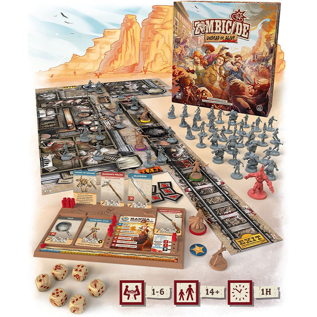 Zombicide: Undead or Alive Board Game - Board Game Chiến Thuật Miền Tây - CMON CMON - Board Game