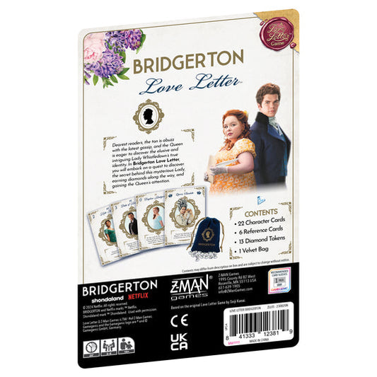 Bridgerton Love Letter Card Game - Board Game Thẻ Bài Chiến Thuật - Z-Man Games