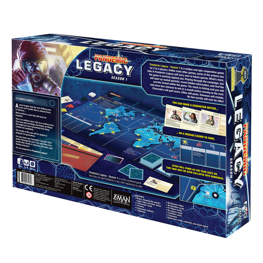 Pandemic Legacy Season 1 Blue Edition - Board Game Chiến Thuật - Z-Man Games