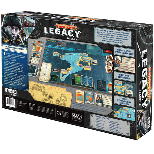 Pandemic Legacy Season 2 Black Edition - Board Game Chiến Thuật Hợp Tác - Z-Man Games