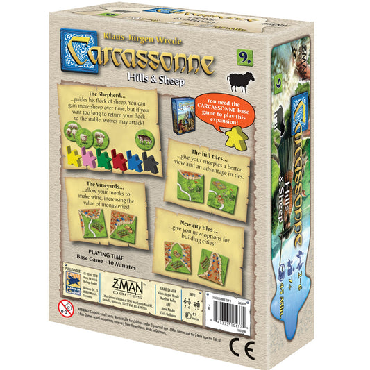 Carcassonne Exp 9: Hills and Sheep - Bản Mở Rộng Board Game - Hans im Glück