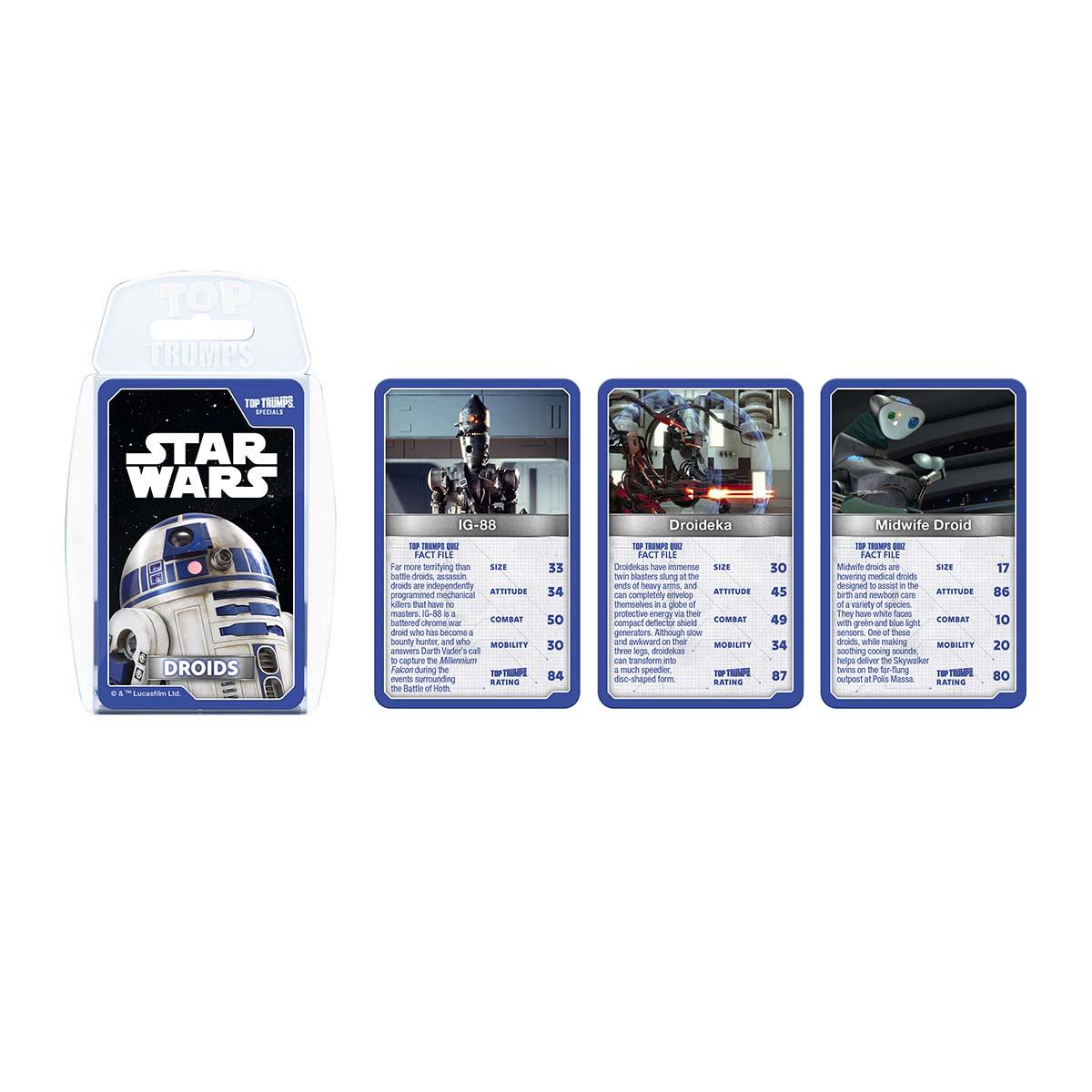 Star Wars Droids Top Trumps Card Game - Trò chơi thẻ bài sưu tầm - Winning Moves - Hình ảnh bổ sung 4