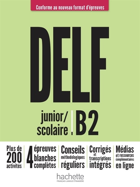 Delf Scolaire Et Junior B2 + Audio En Téléchargement Nouveau Format D'Épreuves