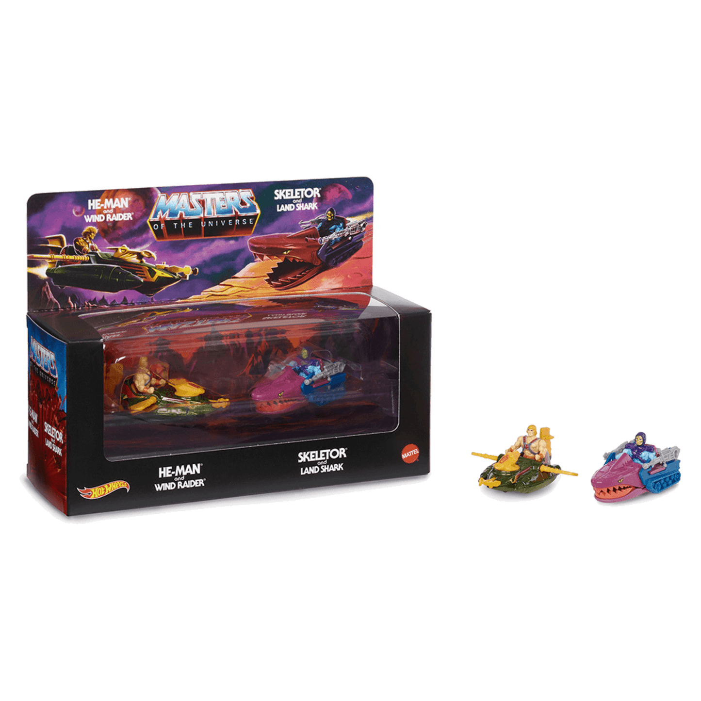 Hot Wheels Masters of the Universe Wind Raider vs. Land Shark Bộ Mô Hình Xe Đối Đầu He-Man vs Skeletor - Hot Wheels Hot Wheel
