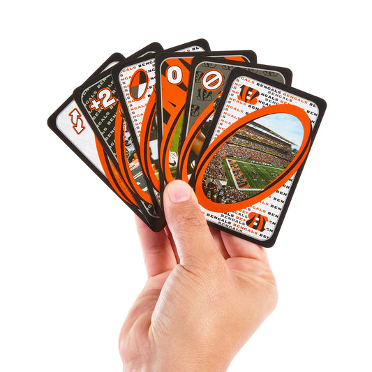 UNO Fandom NFL Cincinnati Bengals Game Deck - Bộ Bài Thẻ Thể Thao Mỹ - Mattel JDK15 - Hình ảnh chi tiết 2