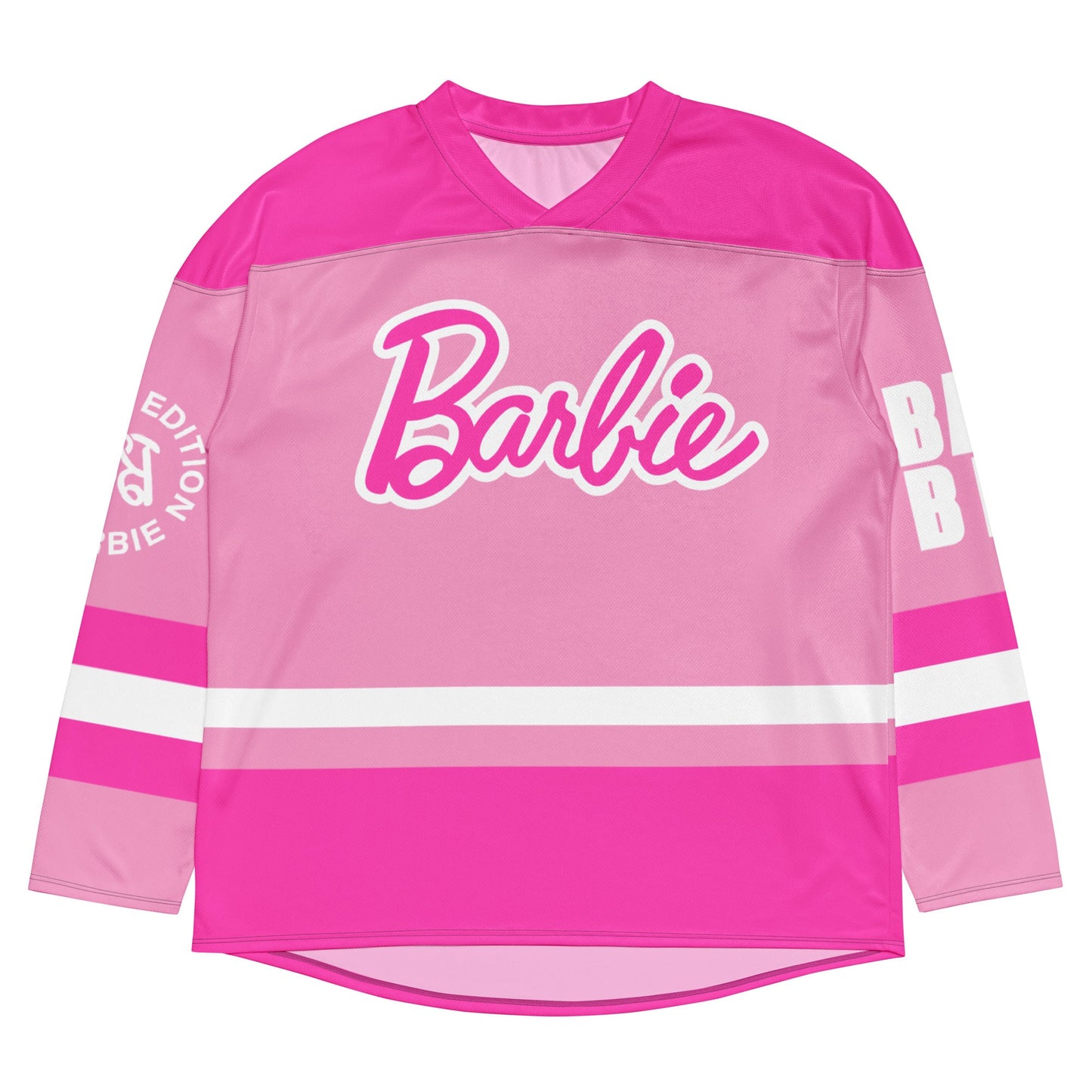 Barbie Colorblock Varsity Jersey - Áo Thun Thể Thao Hockey Cao Cấp - Barbie Signature - Hình ảnh bổ sung 4