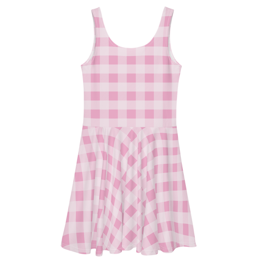 Gingham Print Dress - Barbie the Movie - Váy Xòe Họa Tiết Gingham Barbie Signature - Hình ảnh chi tiết 2