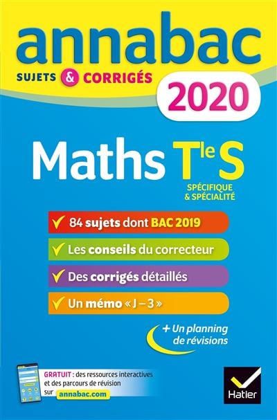 Annabac 2020 - Maths