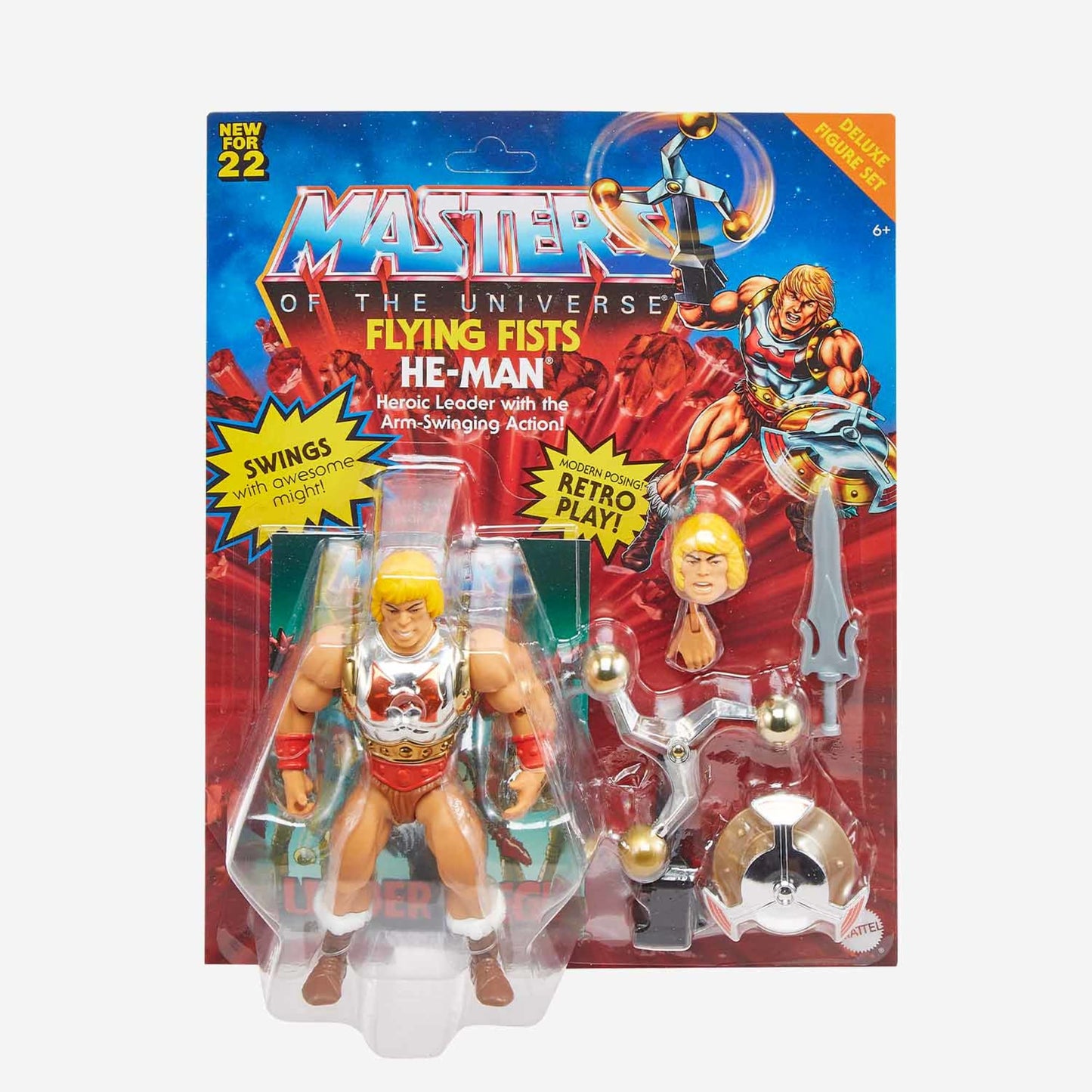 Masters of the Universe Origins Flying Fists He-Man Figure - Mô Hình Hành Động He-Man Mattel HDT22 - Hình ảnh bổ sung 9