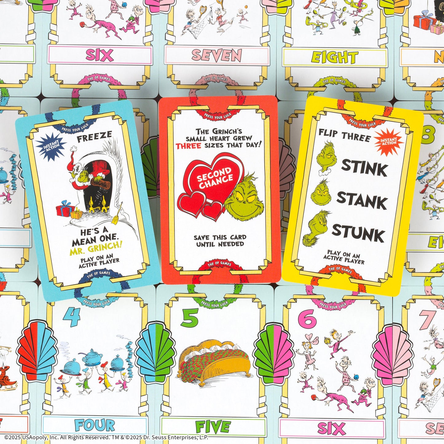 Flip 7™: Grinch Edition - Trò chơi thẻ bài thử vận may - The Op Games