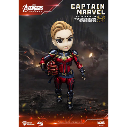 Avengers: Endgame Captain Marvel - Mô hình hành động Egg Attack Action - Beast Kingdom EAA-108