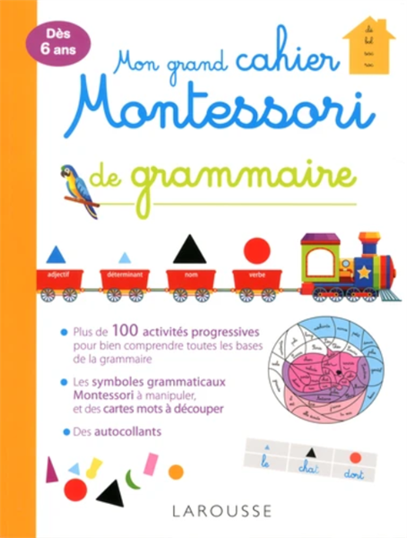 Mon Grand Cahier Montessori De Grammaire