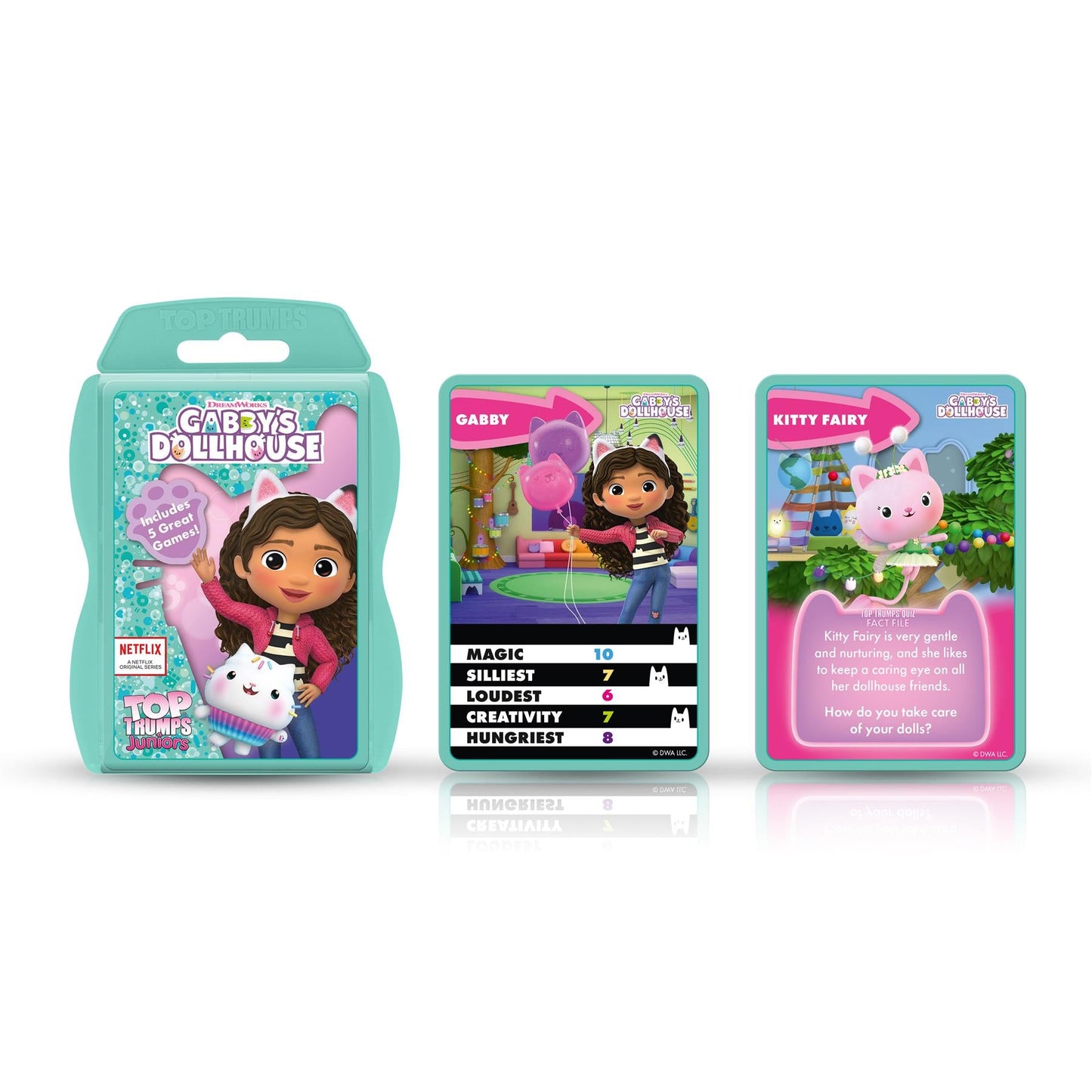 Gabby's Dollhouse Top Trumps Junior Card Game - Trò chơi thẻ bài trẻ em - Winning Moves - Hình ảnh bổ sung 5