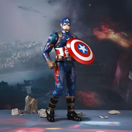 Mô hình Marvel - Captain America with Plastic Holder - ZD Toys - ZM35