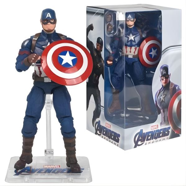 Mô hình Marvel - New Captain America with Plastic Holder - ZD Toys - ZM31