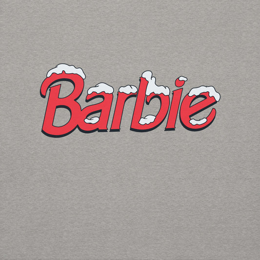 Barbie Snow Logo Gray Hoodie