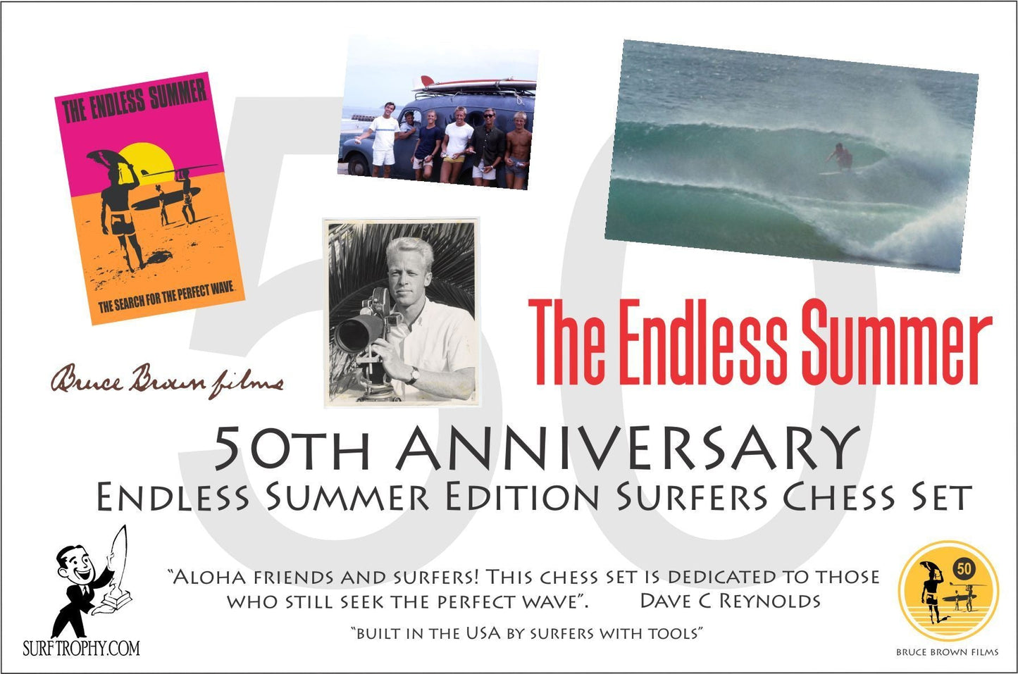 Dave Reynolds Special Edition Endless Summer Chess Set - Bộ Cờ Vua Lướt Sóng Cao Cấp Phiên Bản Giới Hạn