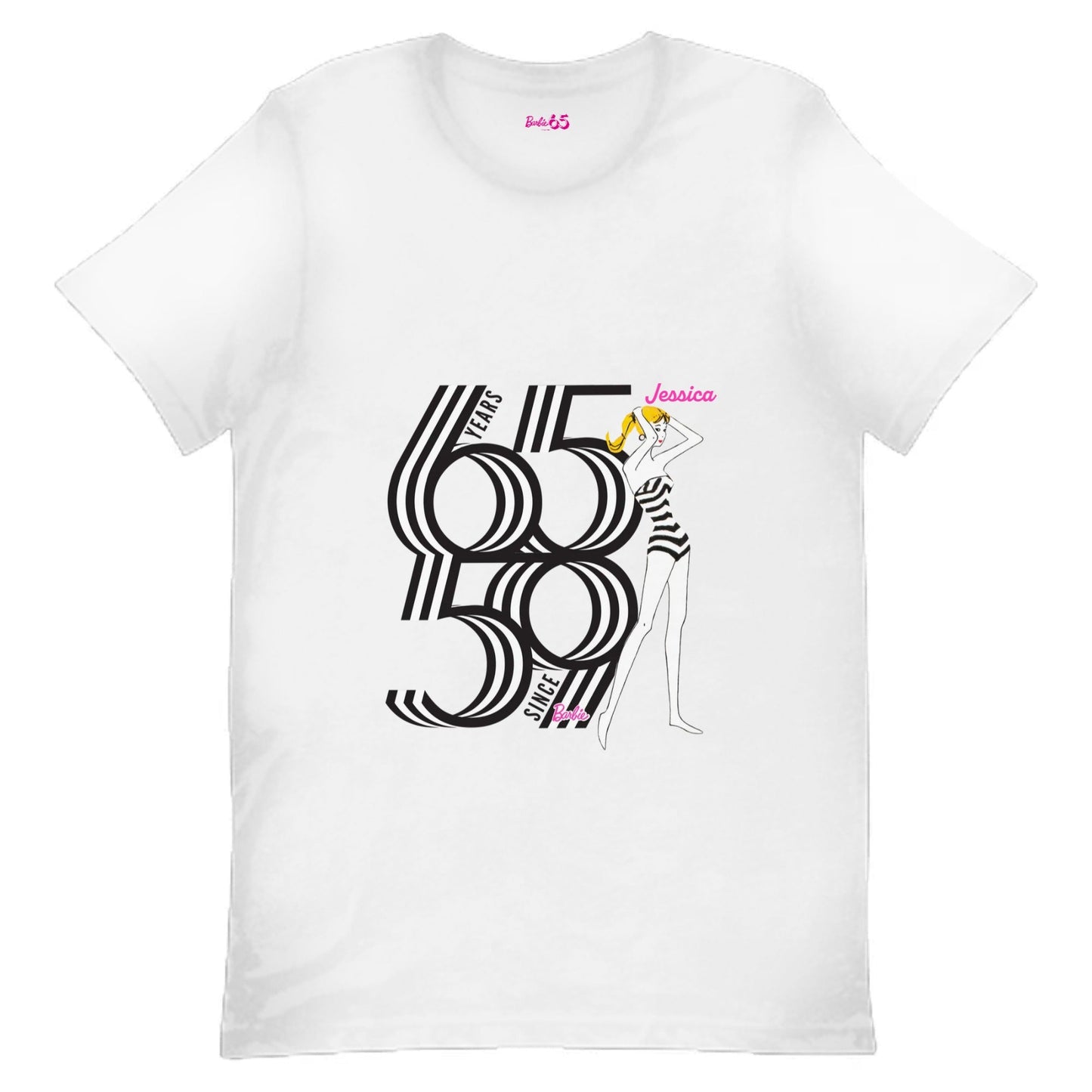 Barbie Customizable 1959 T-Shirt - Áo thun Unisex Tùy chỉnh Cao cấp - Barbie Signature - Hình ảnh bổ sung 4