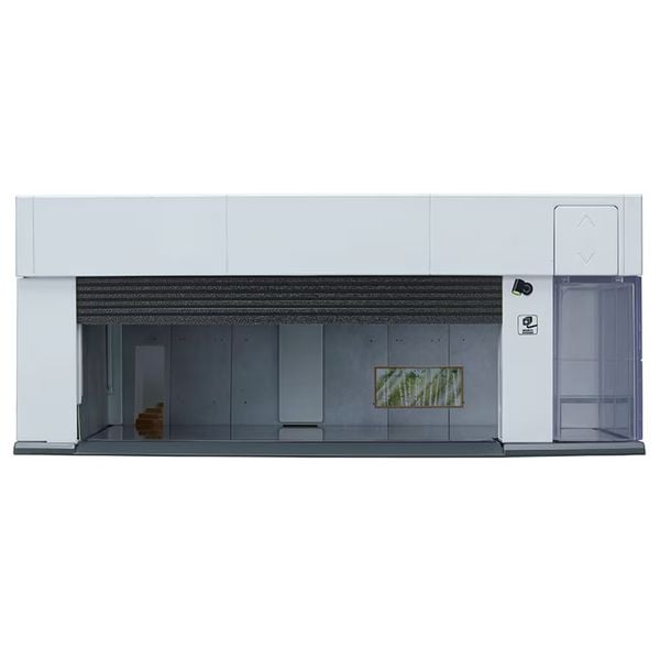 Diorama Tomica GARAGE SILVER WHITE Standard Edition
